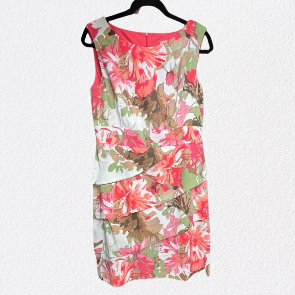 Dress Barn Dress - Floral Coral Spring Layers